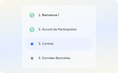 Suivi contractuel des participants