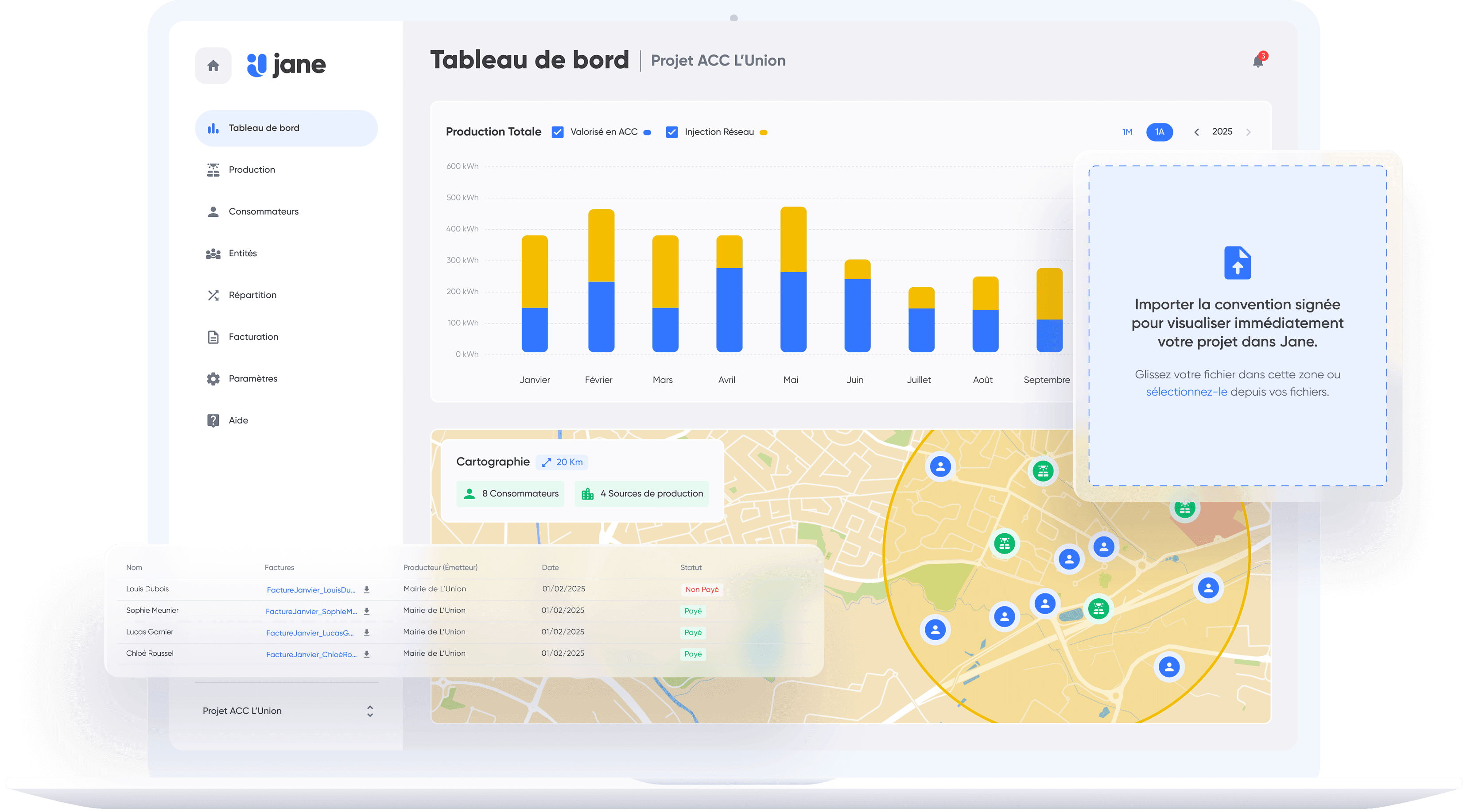 Maquette application Jane