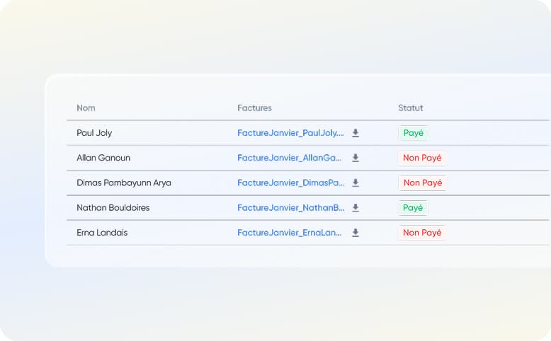 Gestion automatique des impayés